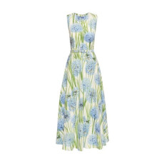 오스카 드 라 렌타 여성 플로럴 프린트 미디 드레스 - Oscar De La Renta Womens Floral-Print Midi Dress - osc14288x