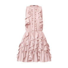 루이비통 여성 러플 미니 드레스 - Louis vuitton Womens Ruffle Mini Dress - lvc14291x