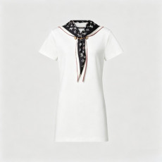 루이비통 여성 네이비컬 스카프 티셔츠 드레스 - Louis vuitton Womens Nautical Scarf Tshirt Dress - lvc14441x