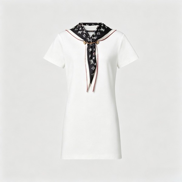 루이비통 여성 네이비컬 스카프 티셔츠 드레스 - Louis vuitton Womens Nautical Scarf Tshirt Dress - lvc14441x