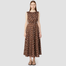 막스마라 여성 패턴 트윌 드레스 - Maxmara Womens Patterned Twill Dress - mac14452x