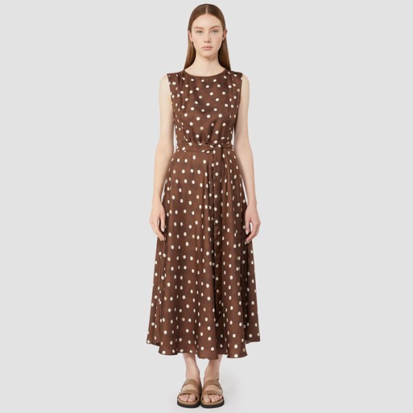 막스마라 여성 패턴 트윌 드레스 - Maxmara Womens Patterned Twill Dress - mac14452x