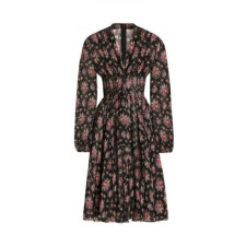 돌체앤가바나 여성 플로럴 미디 롱소매 드레스 - Dolce&Gabbana Womens Long Sleeves Floral Midi Dress - doc14463x