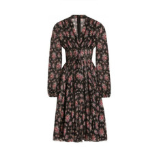 돌체앤가바나 여성 플로럴 미디 롱소매 드레스 - Dolce&Gabbana Womens Long Sleeves Floral Midi Dress - doc14463x
