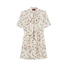 구찌 여성 프린트 실크 트윌 드레스 - Gucci Womens Printed Silk Twill Dress - guc14546x