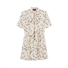 구찌 여성 프린트 실크 트윌 드레스 - Gucci Womens Printed Silk Twill Dress - guc14546x
