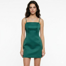 입생로랑 여성 쉬머 새틴 드레스 - Saint Laurent Womens Shimmer Satin Dress - ysc14559x