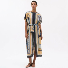 에르메스 여성 코칭 리믹스 맥시 비치 카프탄 - Hermes Womens Coaching Remix Maxi Beach Caftan - hec14570x