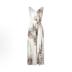 브루넬로쿠치넬리 여성 허바리움 프린트 폰지 드레스 - Brunello Cucinelli Womens Herbarium Print Pongee Dress - brc15028x