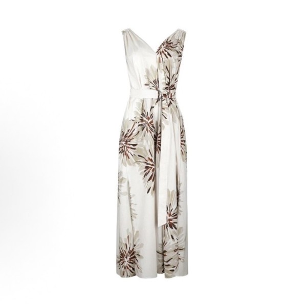 브루넬로쿠치넬리 여성 허바리움 프린트 폰지 드레스 - Brunello Cucinelli Womens Herbarium Print Pongee Dress - brc15028x