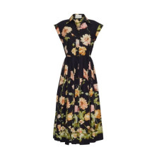 카라 카라 알바 여성 폴카 도트 미디 드레스 - Cara Cara Alba Womens Midi Dress - cac15041x