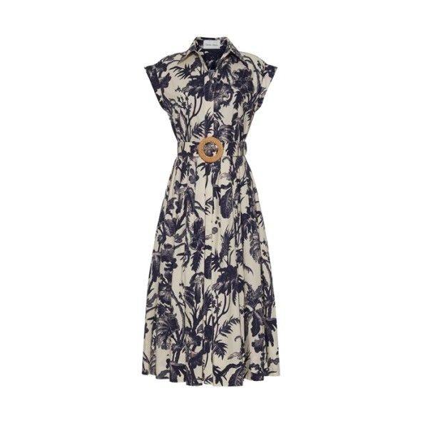 카라 카라 알바 여성 폴카 도트 미디 드레스 - Cara Cara Alba Womens Midi Dress - cac15042x