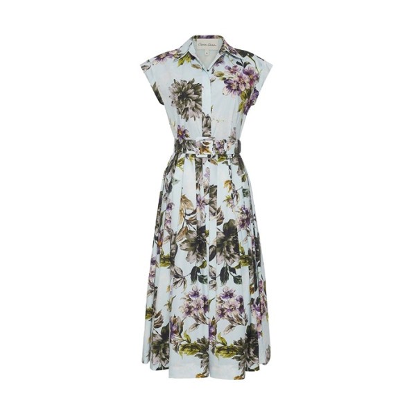 카라 카라 알바 여성 폴카 도트 미디 드레스 - Cara Cara Alba Womens Midi Dress - cac15043x