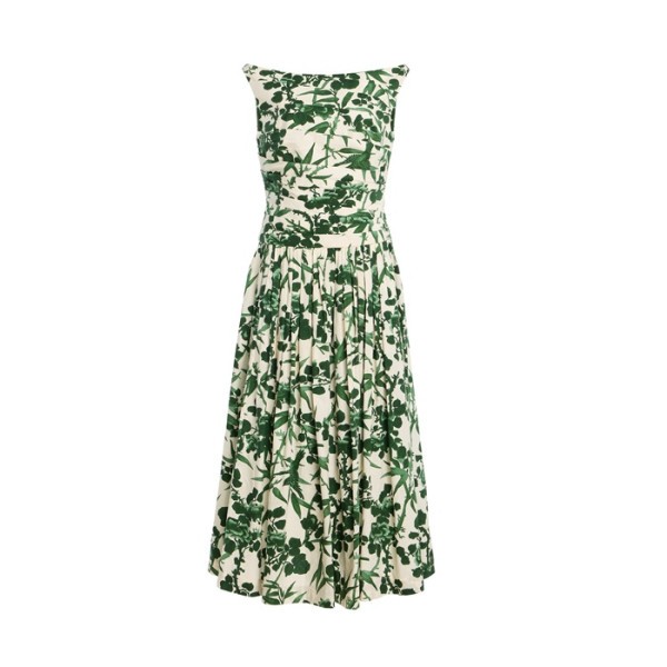 카라 카라 알바 여성 폴카 도트 미디 드레스 - Cara Cara Alba Womens Midi Dress - cac15044x