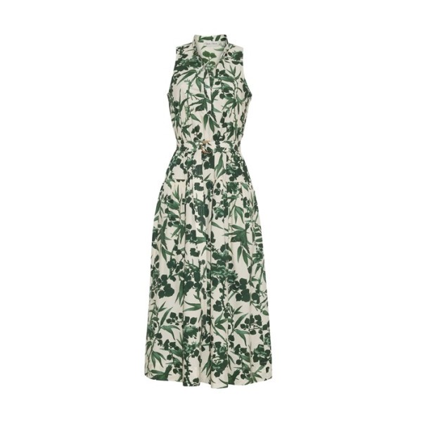 카라 카라 알바 여성 폴카 도트 미디 드레스 - Cara Cara Alba Womens Midi Dress - cac15045x