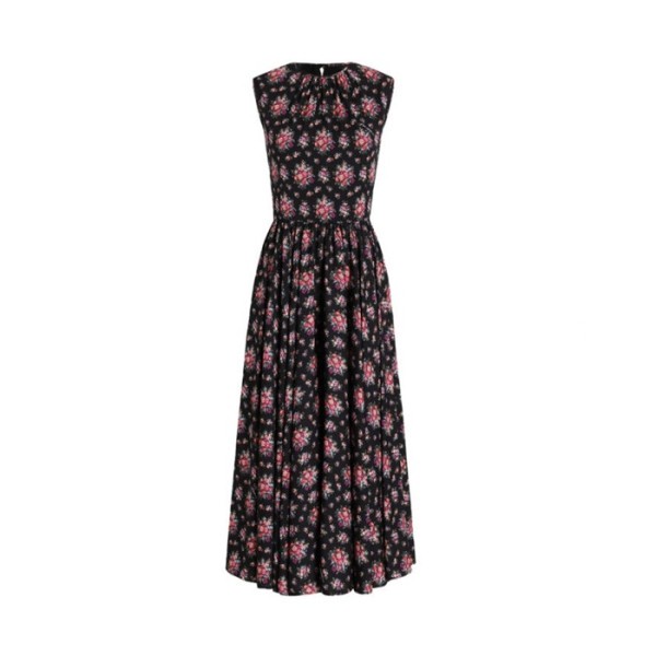 돌체앤가바나 여성 꽃무늬 미디 드레스 - Dolce&Gabbana Womens Floral Midi Dress - doc15048x