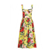 돌체앤가바나 여성 꽃무늬 미디 드레스 - Dolce&Gabbana Womens Floral Midi Dress - doc15049x