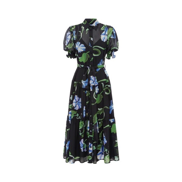 레오 린 여성 엘리 비숍 슬리브 미디 드레스 - Leo Lin Womens Ellie Bishop Sleeve Midi Dress - lec15056x