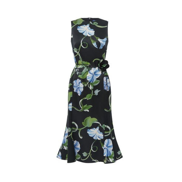 레오 린 여성 올리브 미디 드레스 - Leo Lin Womens Olive Midi Dress - lec15057x