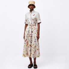 디올 여성 디오리비에라 미디 길이 벨트 셔츠 드레스 - Dior Womens Dioriviera Mid-Length Belted Shirt Dress - dic15276x