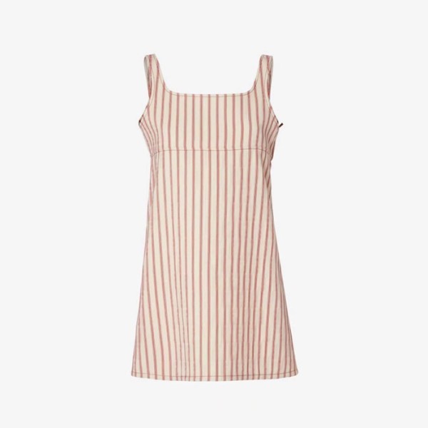 펜디 여성 스트라이프 자수 드레스 - Fendi Womens Striped Embroidered Dress - fec15308x