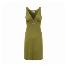 미우미우 여성 브이넥 원피스 - Miumiu Womens V-neck One-pieces - mic15523x
