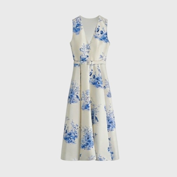 디올 여성 럭셔리 플라워 드레스 - Dior Womens Luxury Flower Dresses - dic15670x