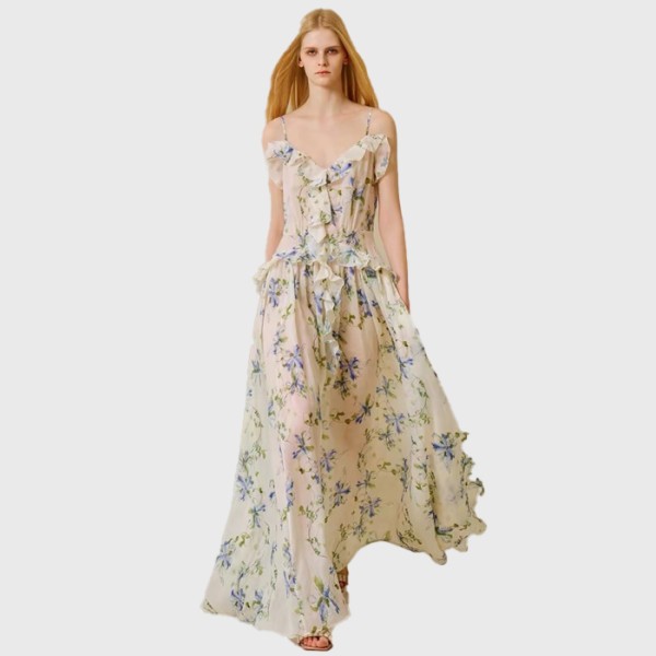 짐머만 여성 플로럴 드레스 - Zimmermann Womens Natura Flutter Dress - zic15740x