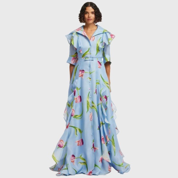 짐머만 여성 플로럴 드레스 - Zimmermann Womens Natura Flutter Dress - zic15741x