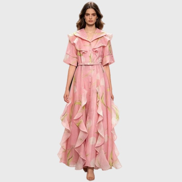 짐머만 여성 플로럴 드레스 - Zimmermann Womens Natura Flutter Dress - zic15742x