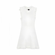 로에베 여성 러플 아나그램 미니 드레스 - Loewe Womens Ruffled Anagram Mini Dress - loe15878x