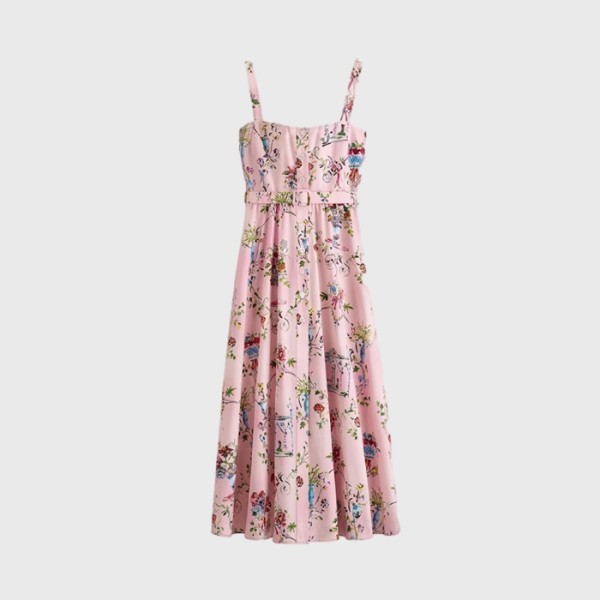 디올 여성 디오리비에라 미디 길이 벨트 드레스 - Dior Womens Dioriviera Mid-Length Belted Dress - dic15887x