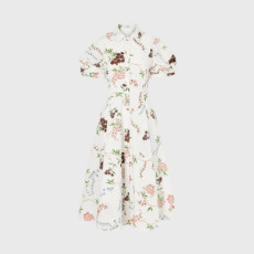 에르뎀 여성 자수 포플린 셔츠 드레스 - Erdem Womens Embroidered Poplin Shirt Dress - erc15892x