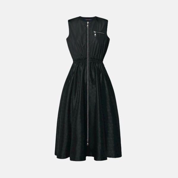 루이비통 여성 모노그램 포인트 집업 드레스 - Louis vuitton Womens Monogram Accent Zip Up Dress - lvc15973x