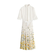 디올 여성 플로럴 미디 드레스 - Dior Womens Floral Midi Dress - dic16014x