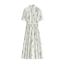 디올 여성 플로럴 미디 드레스 - Dior Womens Floral Midi Dress - dic16015x