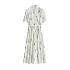 디올 여성 플로럴 미디 드레스 - Dior Womens Floral Midi Dress - dic16015x