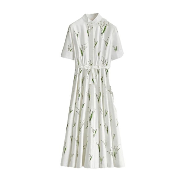 디올 여성 플로럴 미디 드레스 - Dior Womens Floral Midi Dress - dic16015x