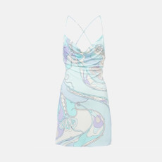 푸치 여성 오키디 저지 슬립 드레스 - Pucci Womens Orchidee Jersey Slip Dress - puc16018x