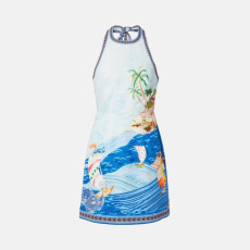 알레마이스 여성 섬 프린트 미니 드레스 - Alémais Womens Island Printed Mini Dress - doc16025x