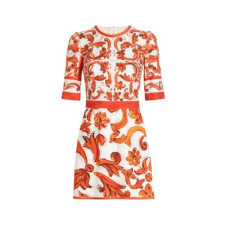 돌체앤가바나 여성 마졸리카 프린트 숏 드레스 - Dolce&Gabbana Womens Majolica Print Short Dress - doc16028x