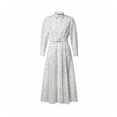 루이비통 여성 모노그램 프린트 셔츠 드레스 - Louis vuitton Womens Woven Monogram Print Shirt Dress - lvc16384x