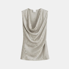 디올 여성 드레이프 탑 비대칭 투피스 - Dior Womens Draped Top Asymmetrical Skirt - dic15893x