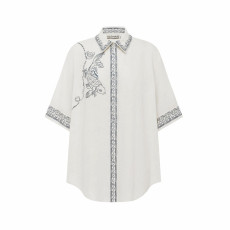 알레마이스 여성 럭키 반팔 셔츠 미니 스커트 - Alémais Womens Lucky Short Sleeve Shirt Mini Skirt - doc16013x