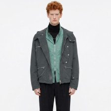 에르메스 남성 지퍼 여밈 후드 재킷 - Hermes Mens Zipped Hooded Jacket - hec14438x