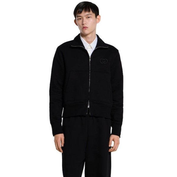 구찌 남성 저지 지퍼 스웨트셔츠 - Gucci Mens Jersey Zip Sweatshirt - guc14516x