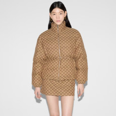 구찌 여성 GG 캔버스 봄버 재킷 - Gucci Womens GG canvas Bomber Jacket - guc12192x