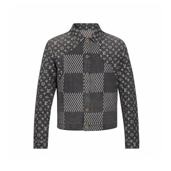 루이비통 x 니고 남성 자이언트 다미에 웨이브 모노그램 자켓 - Louis Vuitton x Nigo Mens Giant Damier Waves Monogram Jacket - lvc15983x