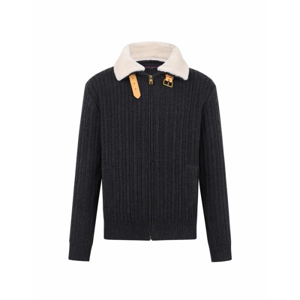 루이비통 남성 니트 블루종 - Louis vuitton Mens Knit Blouson - lvc16181x