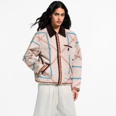 루이비통 여성 트렁크 프린트 재킷 - Louis vuitton Womens Trunk Print Jacket - lvc14102x